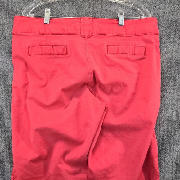 Lee Women's One True Fit Lower On The Waist Pants Red 16M Flat Front - Picture 6 of 10